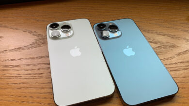 iPhone 13 Pro Silver and Sierra Blue