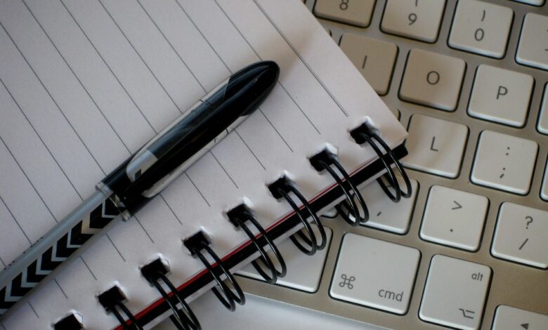 Bookaddict writing notebook pen creative