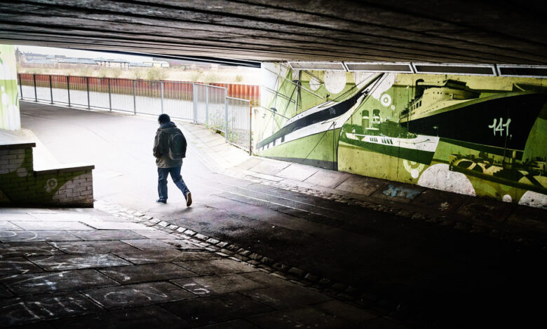 Glasgow Scotland urban street photography 1960s atmosphere for mystery fiction